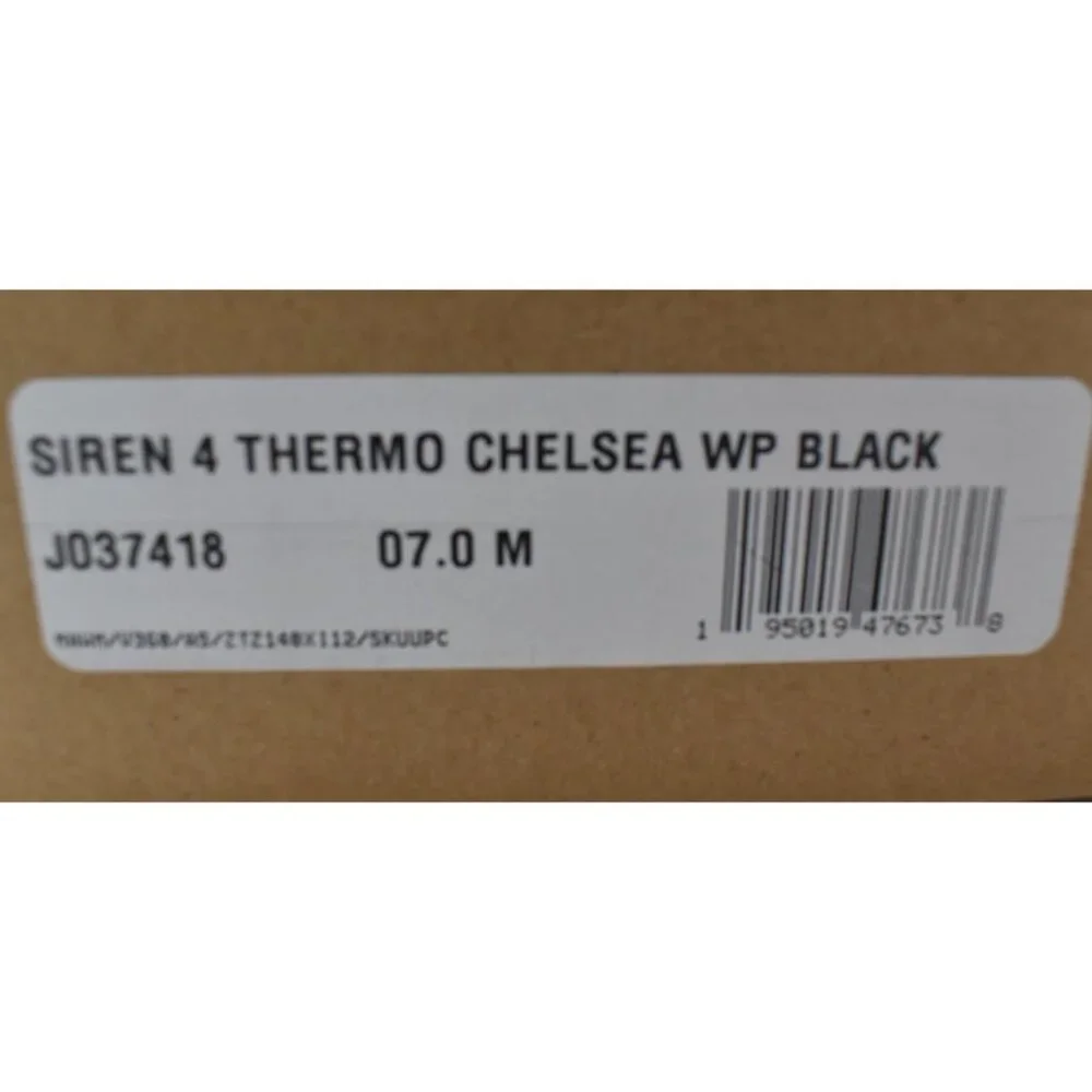 Merrell Womens Size 7 Thermo Siren 4 Insulated‎ WP Black Leather Chelsea Boots